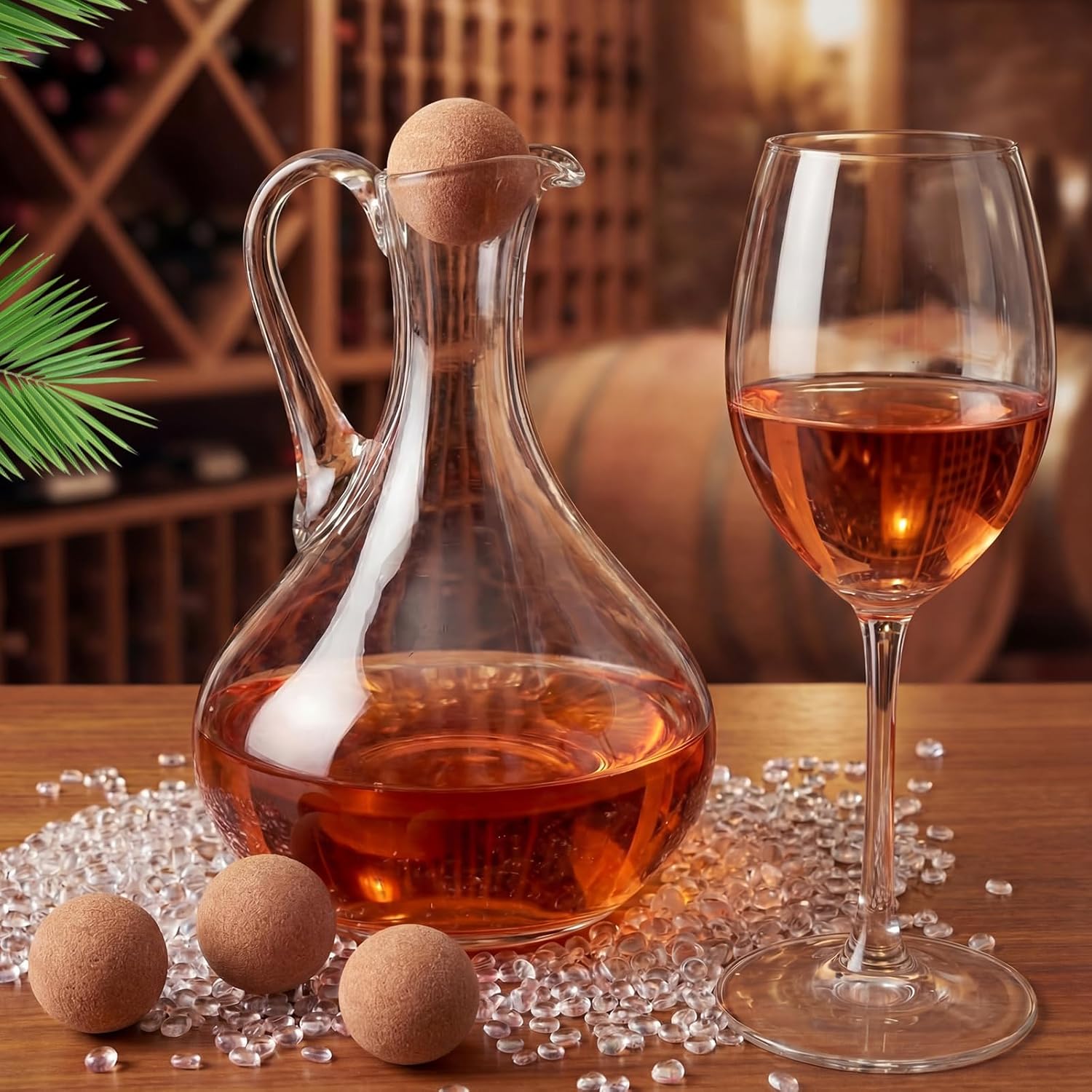 Novabright 100 Pack Cork Massage Ball 1.4 Inch Mini Myofascial Release Pressure Point Ball Lightweight Portable Deep Muscle Tissue Release Tool Acupressure Balls for Muscle Pain Relief, Yoga, Travel