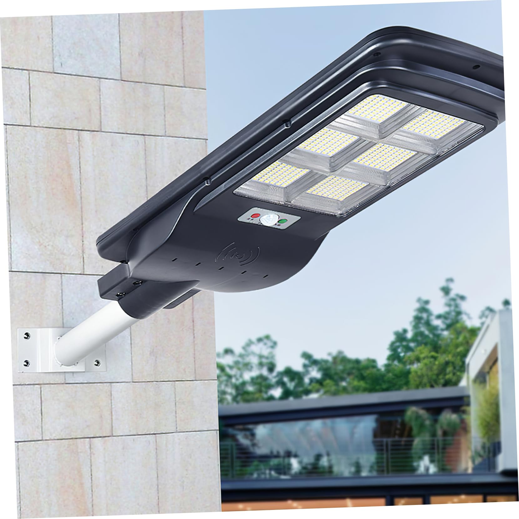 OUNONA Einfache Installation Halterung Für Solarlichtmasten 48x48cm Witterungsbeständig Für Straßenlaternenzubehör Solarstraßenlaternen Armhalterung