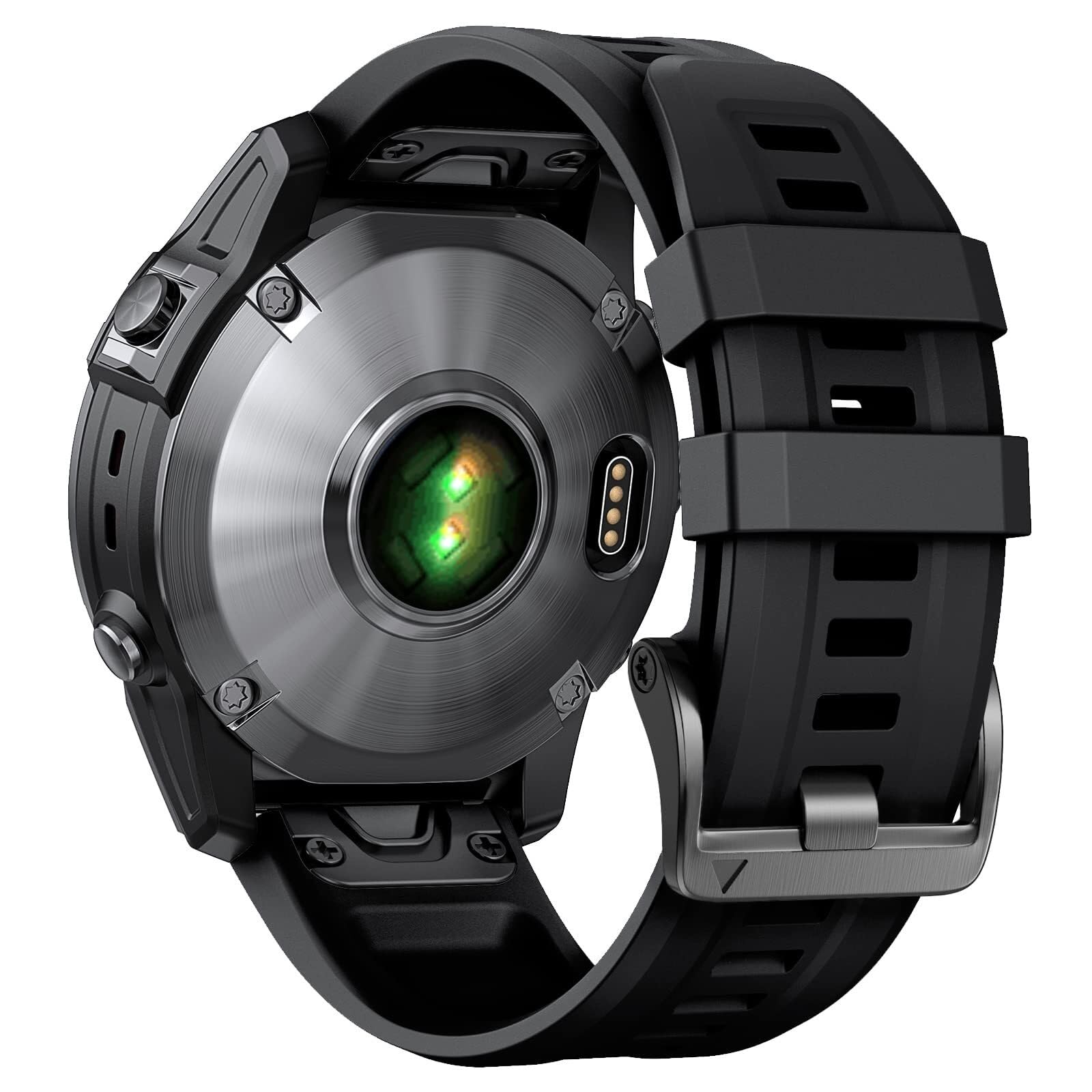Dla paska Fenix ​​8X 26mm Fenix ​​6X Fenix ​​5X pasek do zegarka Quickfit Fenix ​​5X Plus silikonowa opaska na nadgarstek Fenix ​​7X pro Fenix ​​3 opaska do smartwatcha (niebieski + biały)