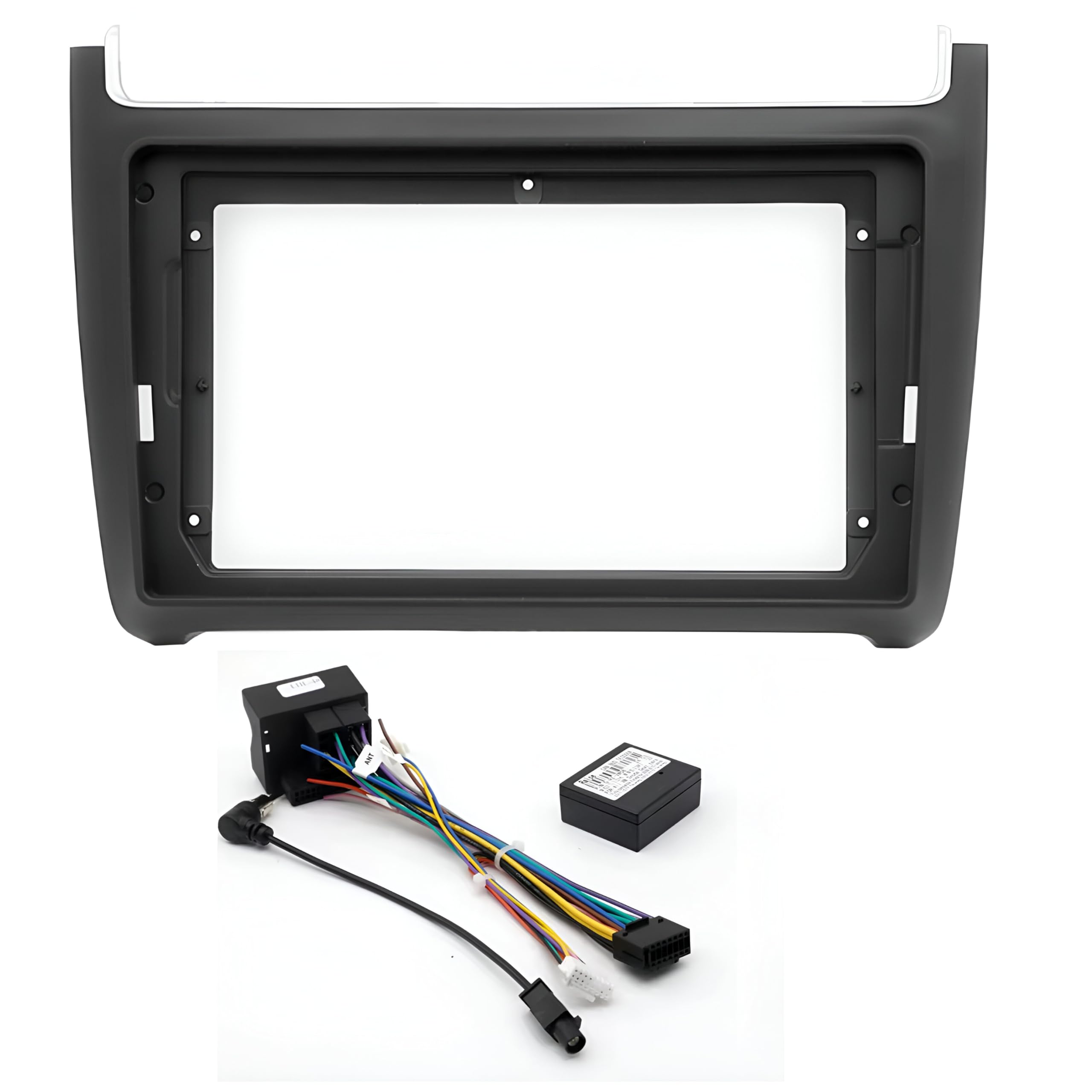 Sound Way Kit Montaggio Adattatore Autoradio, Mascherina 9" Pollici Compatibile con Volkswagen Polo 2009-2017