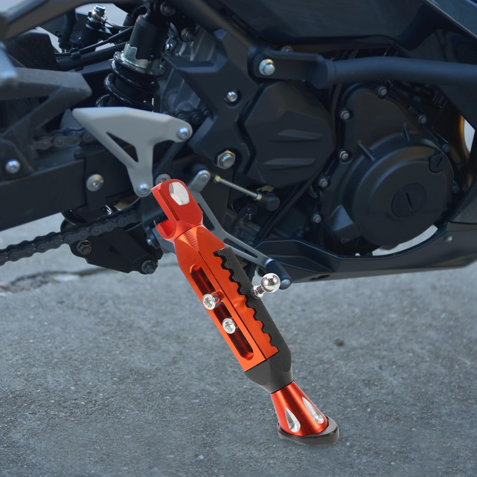 Béquille de Moto en Alliage D’Aluminium Réglable 20, 5-24, 5 Cm