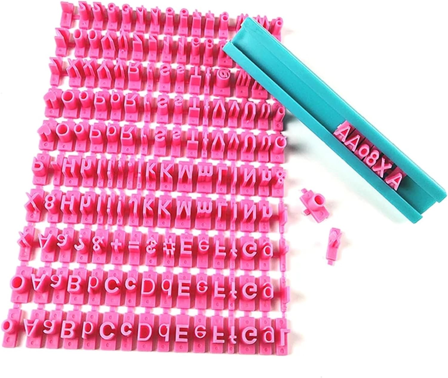 Cookie Letter Number Stamp 6 Set Cookie Press Stamps - Alphabet Number Molds for DIY Biscuit Cake Baking