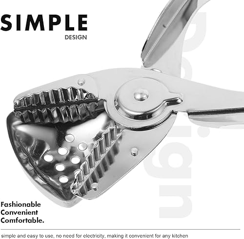 Miniatura 5 de VALICLUD Exprimidor de limón de acero inoxidable, exprimidor manual de cítricos para jugo fresco, fácil de limpiar, compacto y portátil, exprimidor