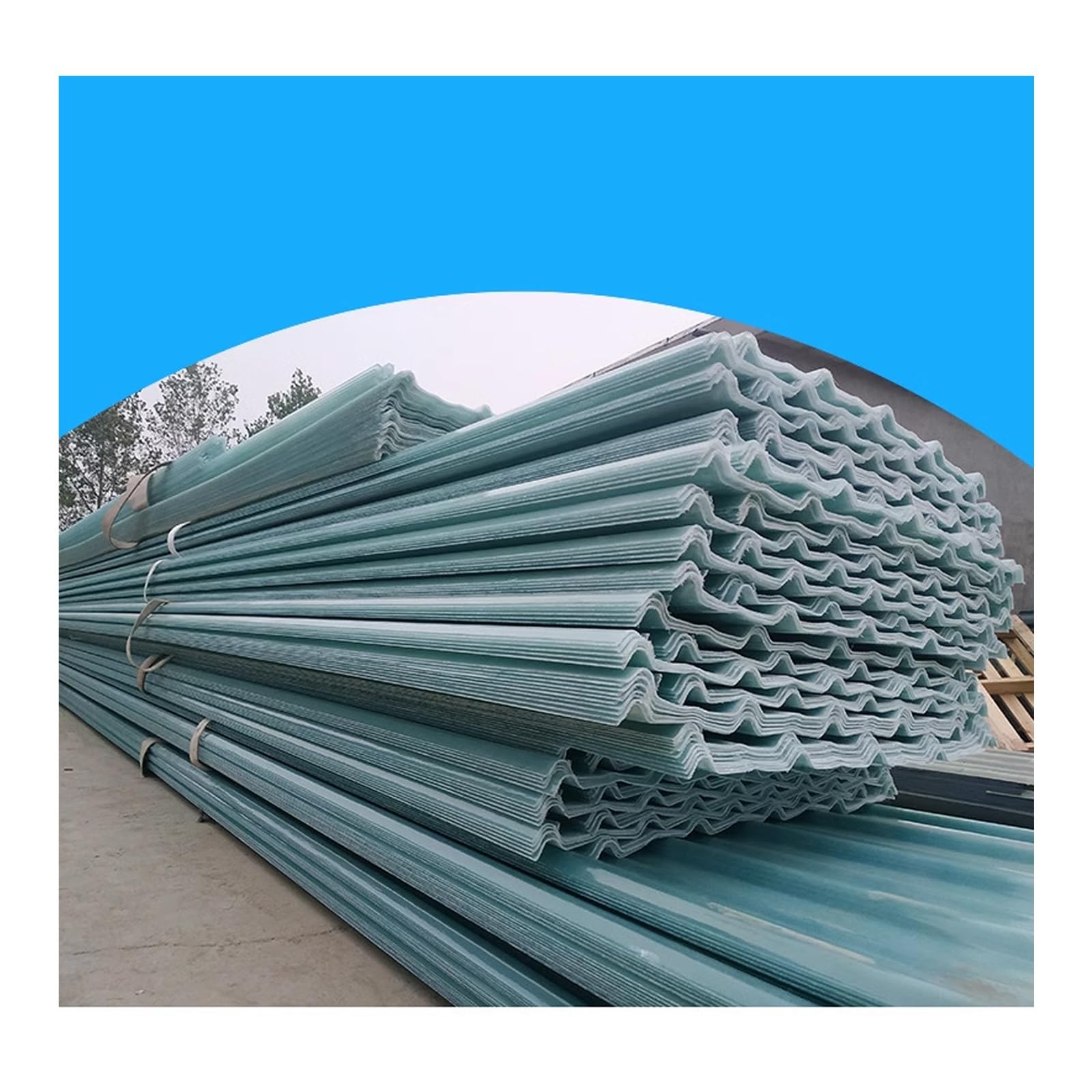 QWEASDF Chapa Ondulada Protección UV,Chapa Tejado Exterior Paneles de Techo de Cobertizo de Garaje,Placa Ondulada Xtra Strong, Panel for Tejado Transparente FRP(3pcs,0.9 * 1.0m/35 * 39in)