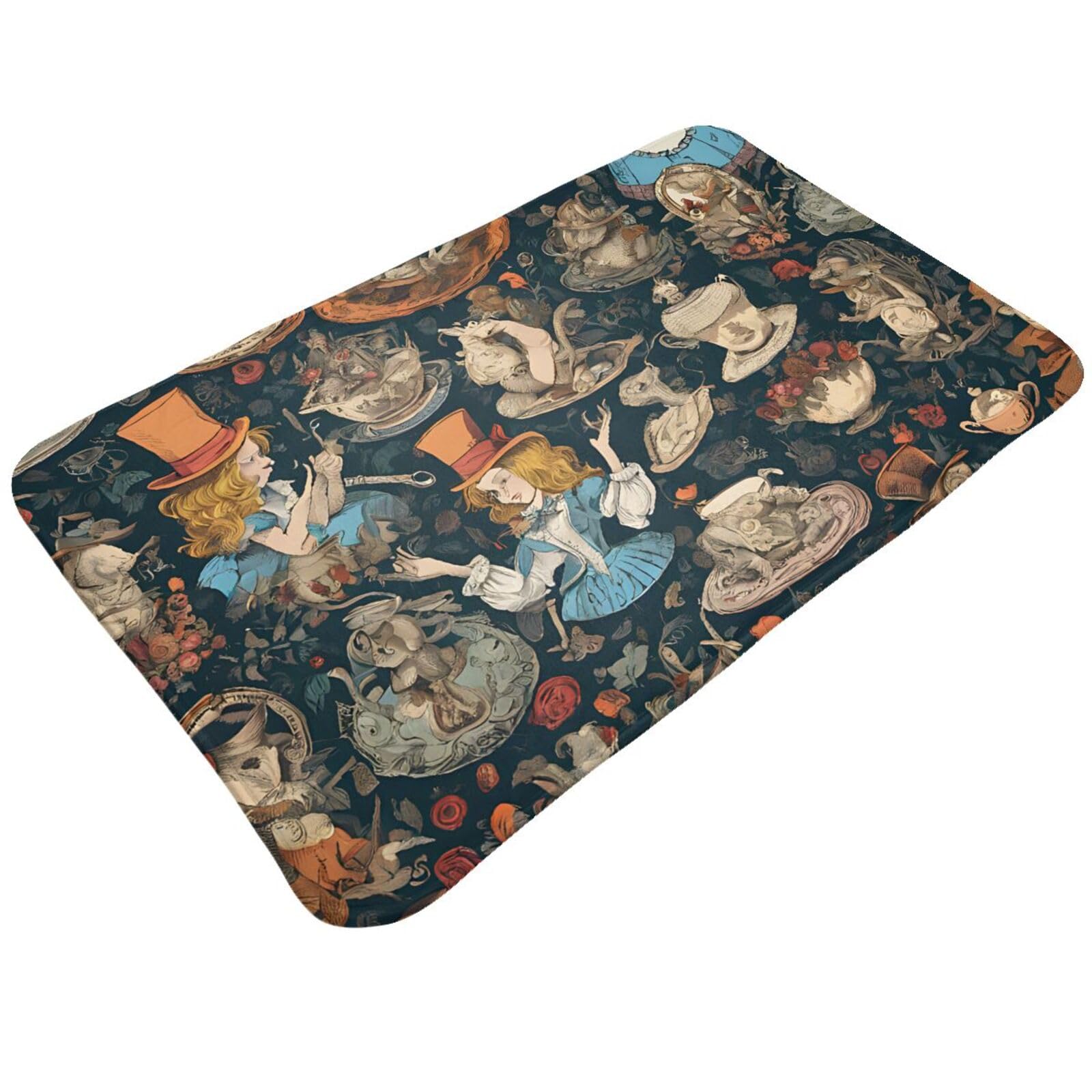 Ballet Xmas Dance Print Living Room Bathroom Kitchen Anti Slip and Absorbent Carpet, Indoor Entrance Door Muddy Floor Mat, Ultra Soft Washable Carpet 21x31.5 Inches