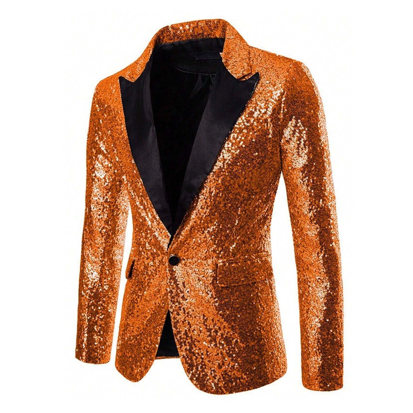Vestito Con Paillettes Uomo Set 2 Pezzi Di Tendenza Con Paillettes Uomini Blazer E Pantaloni Brillanti Taglio Aderente Da Discoteca Per Festa Matrimonio Affari Discoteca Party Club
