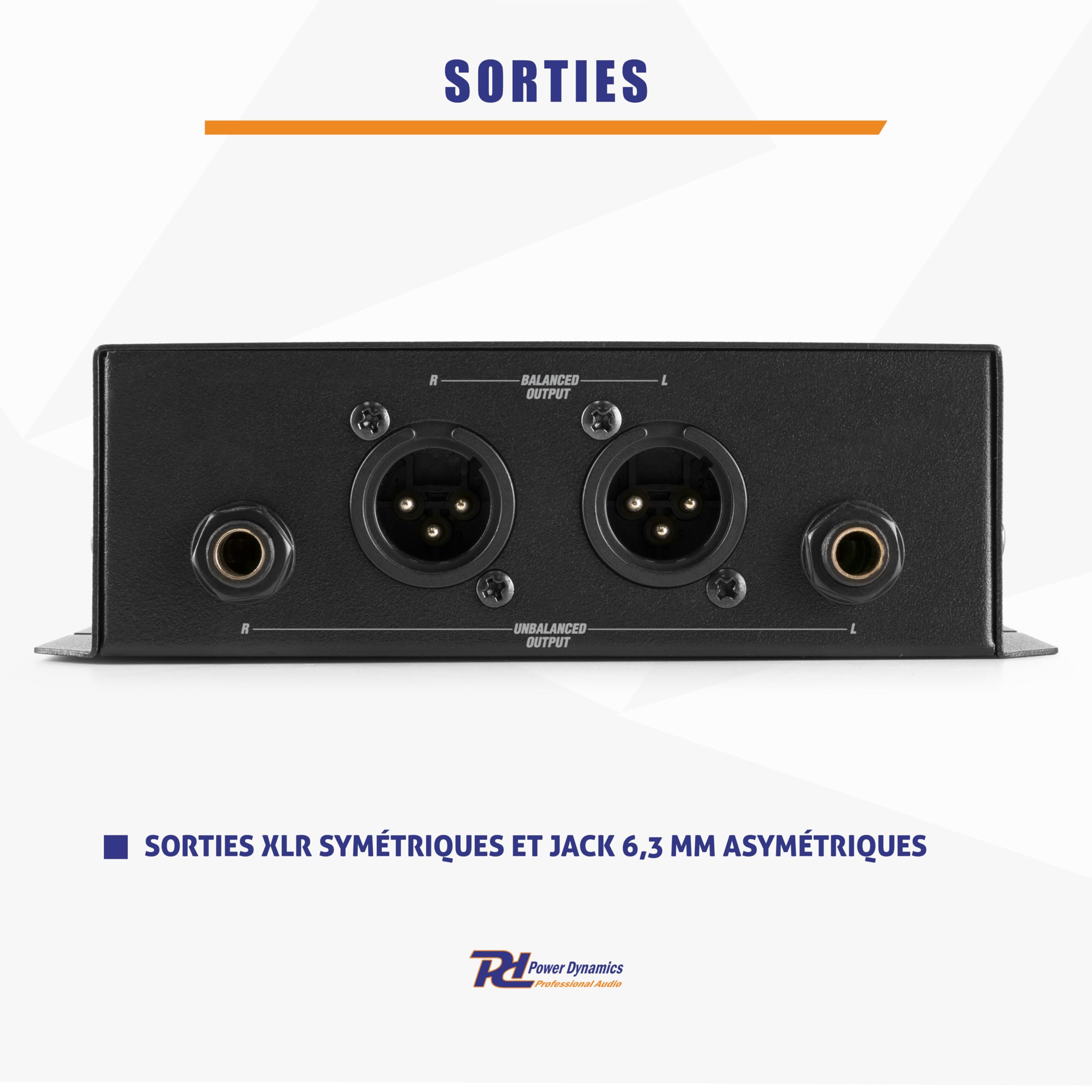 Power Dynamics PDX40 - Récepteur Bluetooth 5.0 Stéréo Pro Audio | Sorties XLR & Jack 6,3 mm | Streaming sans Fil Haute Qualité | DJ, Bars, Installations Fixes