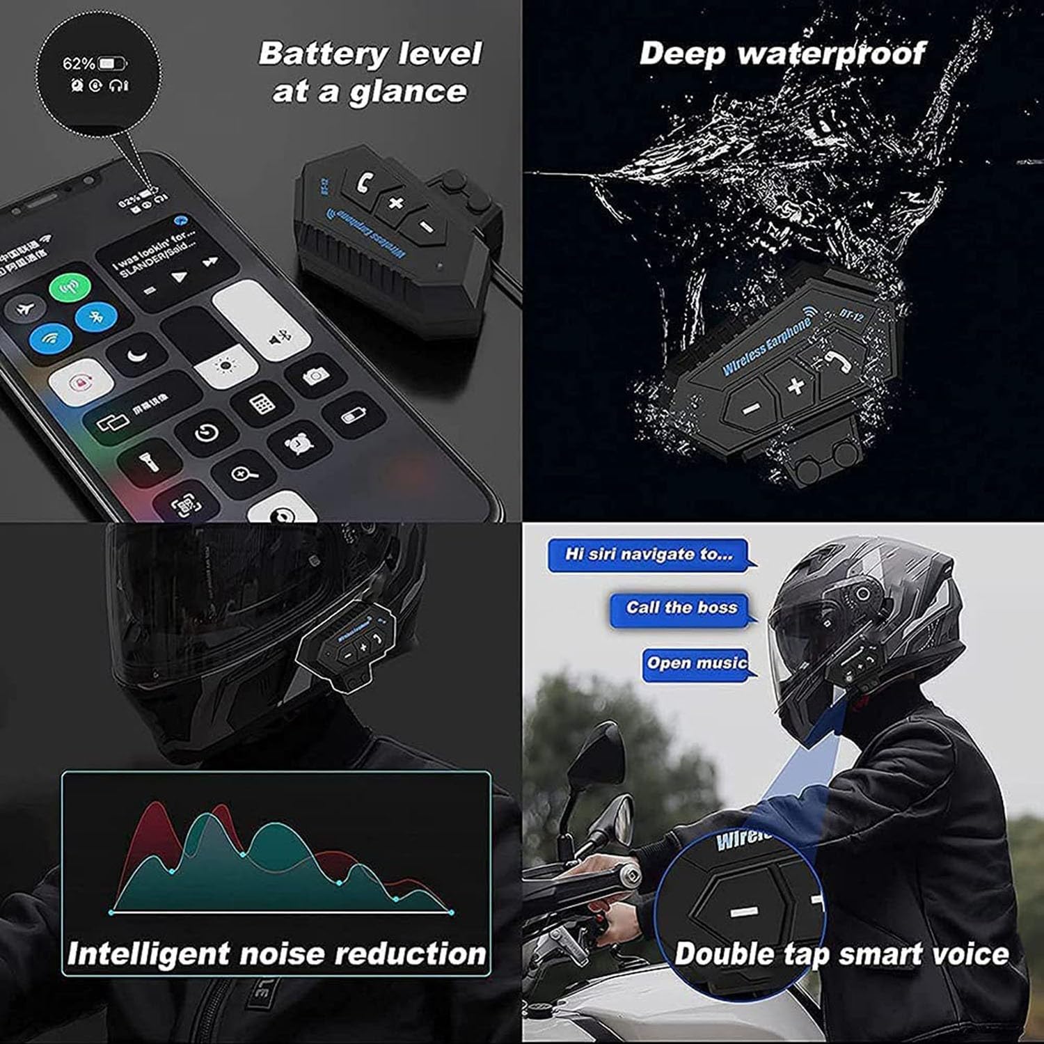 Casco Moto Modulare Adulto Omologato ECE e DOT, Casco Integrale Flip-Up Bluetooth Integrato con Microfono e Doppio Altoparlante, Doppia Visiera