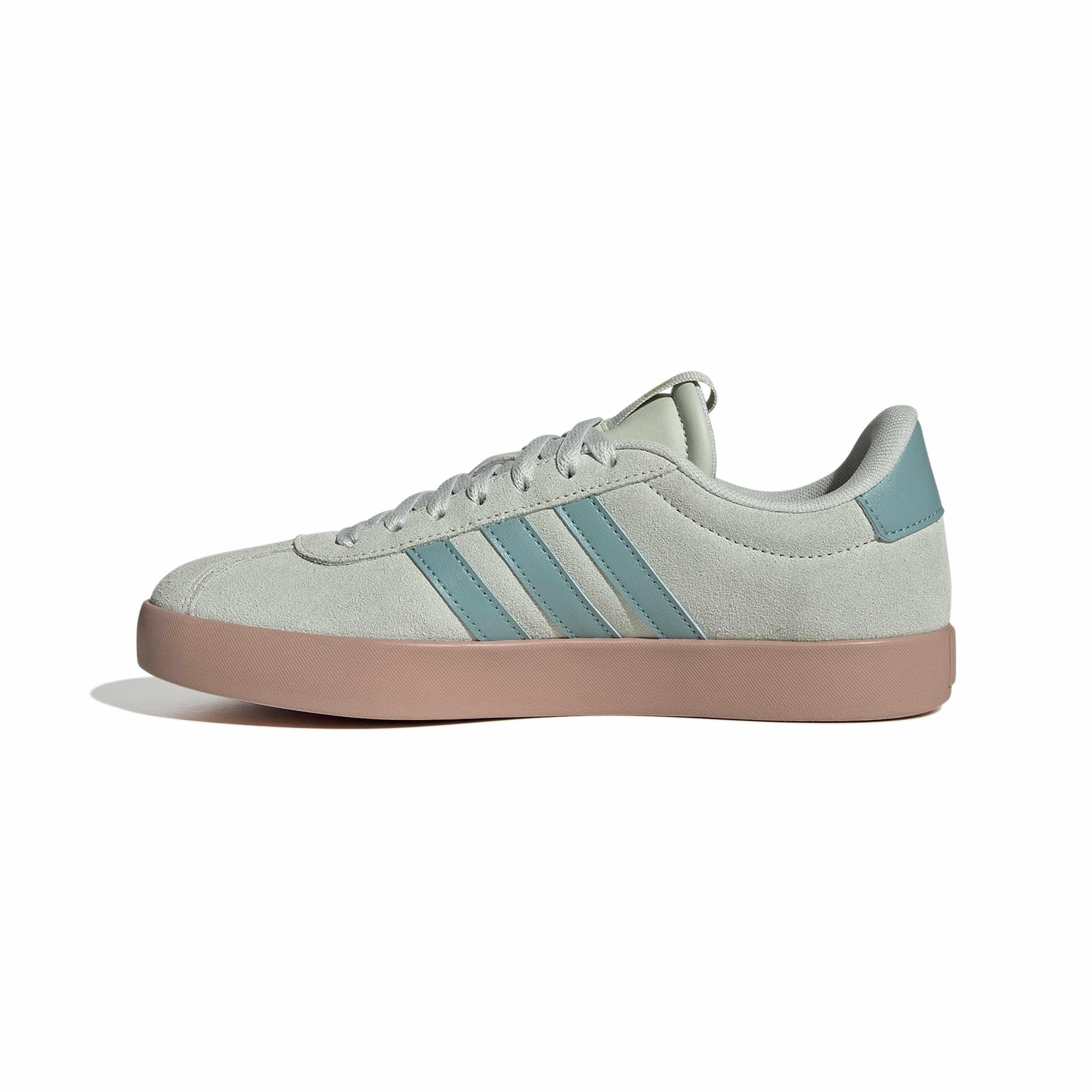 adidas Mujer VL Court 3.0 Shoes, Linen Green/Mint Ton/Gold Met., 38 EU