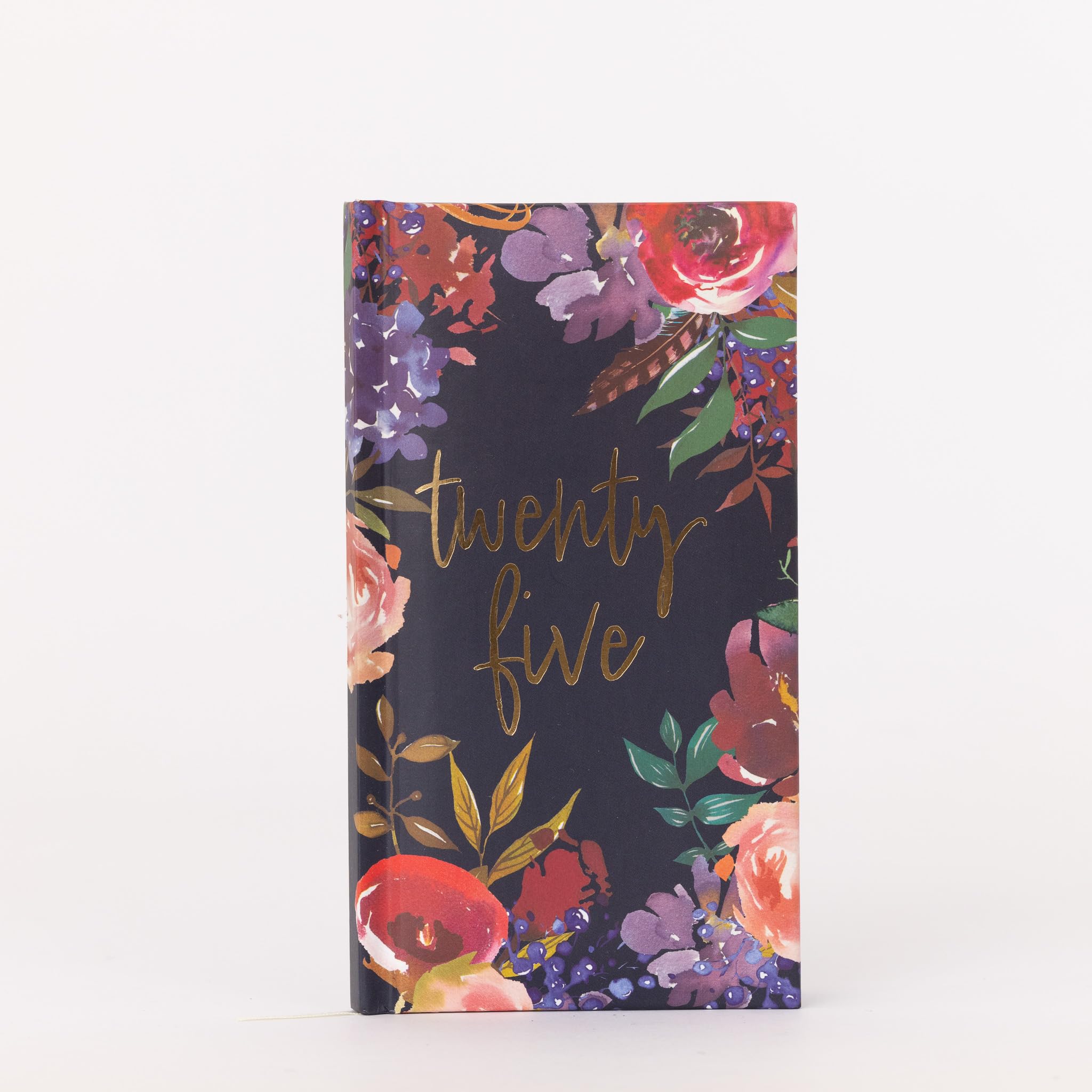 2025 Diary Slim Week To View Hard Cover Slimline Notebook Planner Journal Floral - Foto 13