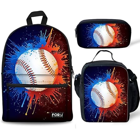 Baseball themed school backpacks Clearance
