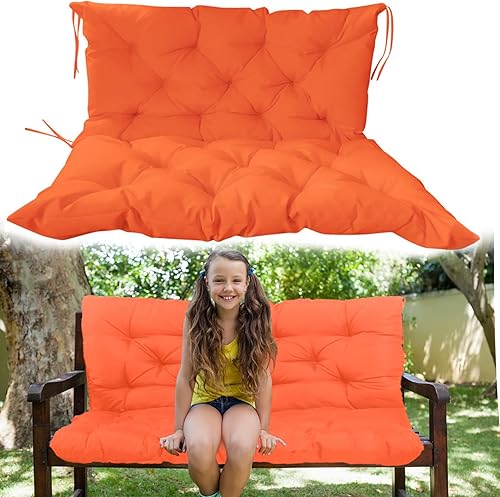 Cojines de repuesto para columpio con respaldo, 3 plazas, antideslizantes e impermeables, para columpio al aire libre, sofá biplaza o banco de