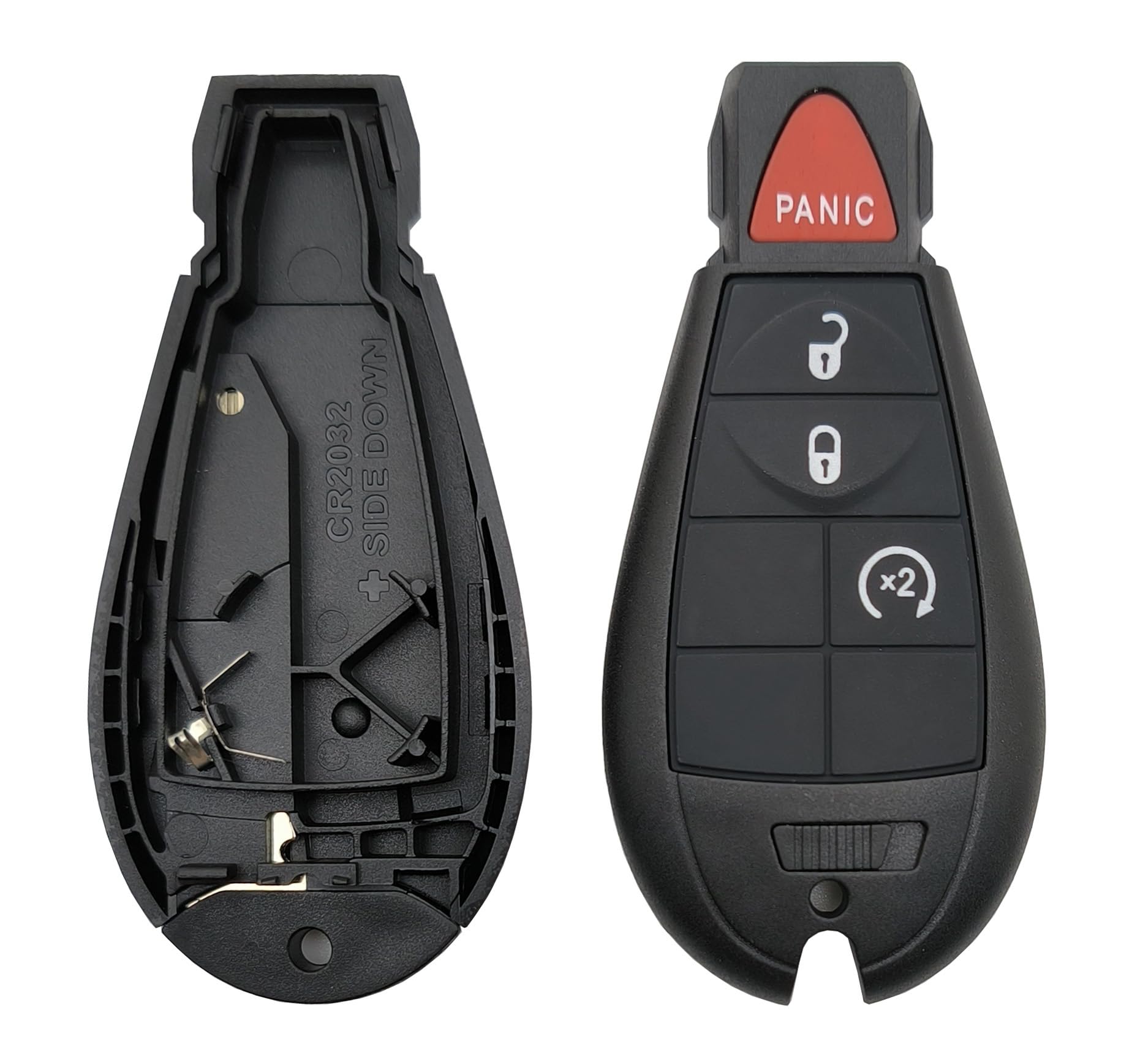 JWWY Carbon Fiber Key Fob Cover For Dodge - Fits Charger, Challenger, RAM 2015-2025, Protective Case With ABS Plastic - View #4