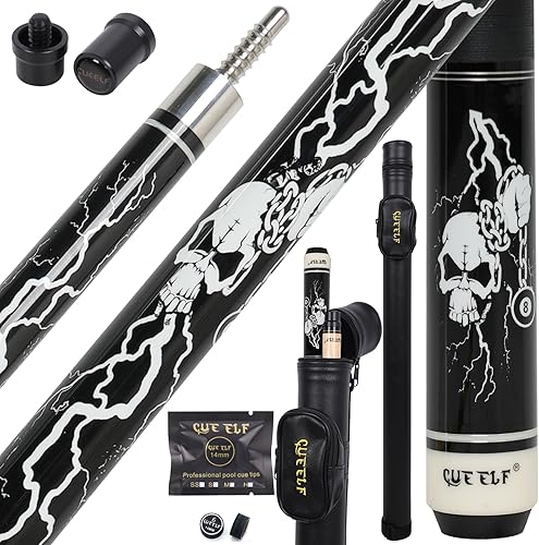 Taco de Billar de Madera de Arce Canadiense 100% Taco de Billar con Punta de 13mm Palo de Billar de 19.5-21oz Tacos de Billar Adecuados para Bares,