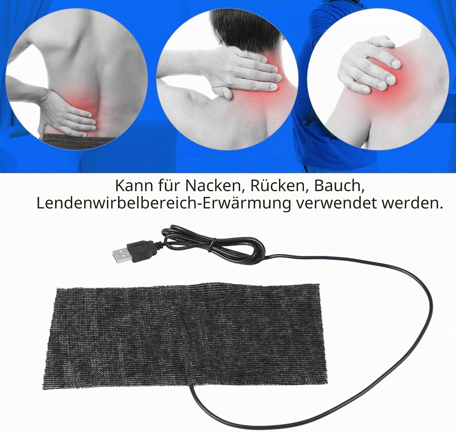 Heizmatte USB 5V Wärmematte 20x10 cm Heizkissen für Reptil Terrarium Wasserdicht