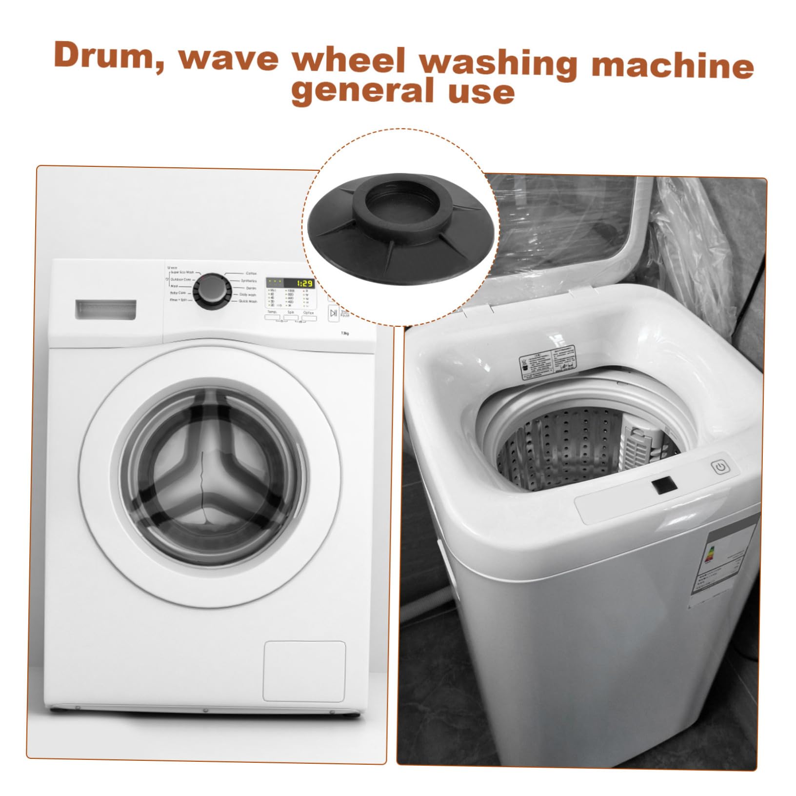 ARTIBETTER 4pcs Vibration Pads for Washer Anti-slip Mat Accessories Washer Pad Stabilizer Noise Reducer Appliances Floors