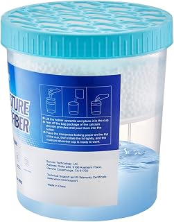 2 Packs 16.2 oz Hi-Capacity with 800ml Storage Area & Reusable Outer Compatible with Long-Term Use, Fragrance Free for Fresher Air