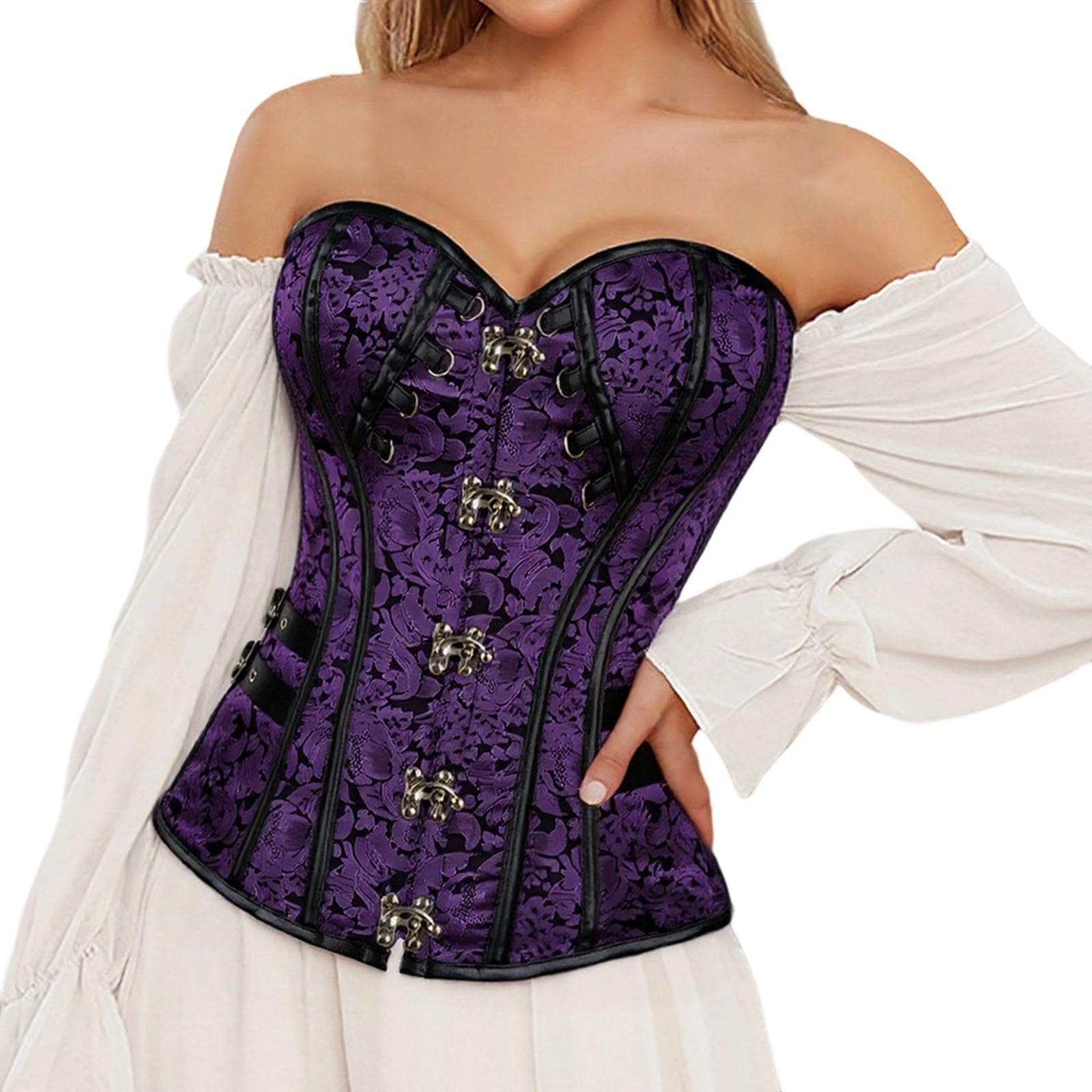 Corsé Top Mujer Poliamida Sin Costuras Cintura Alta Cintura Moldeadora Shapewear
