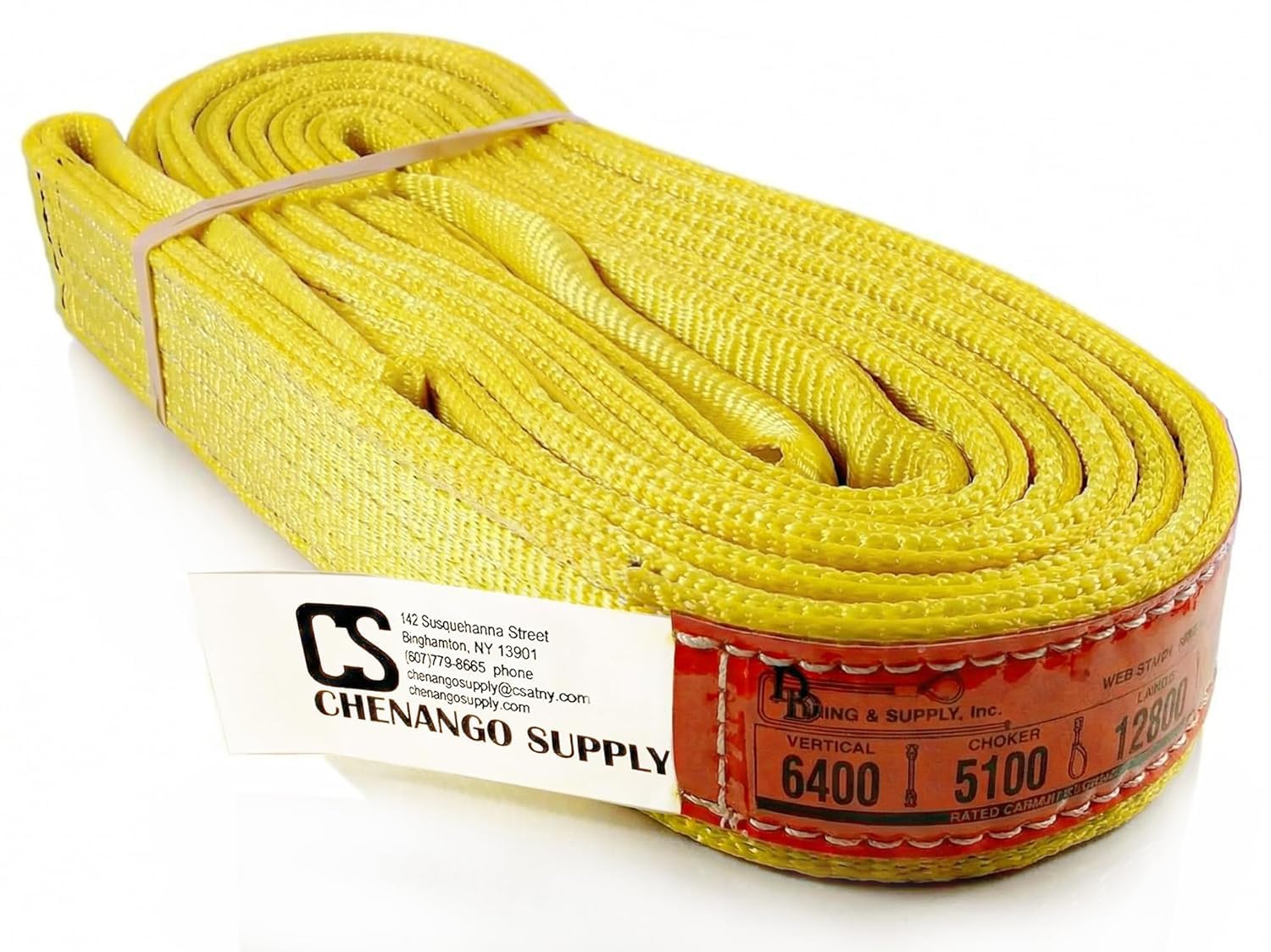Heavy Duty Lifting Sling - 16ft Nylon, 6400 lbs -1 Heavy Duty Lifting Sling - 16ft Nylon, 6400 lbs -1