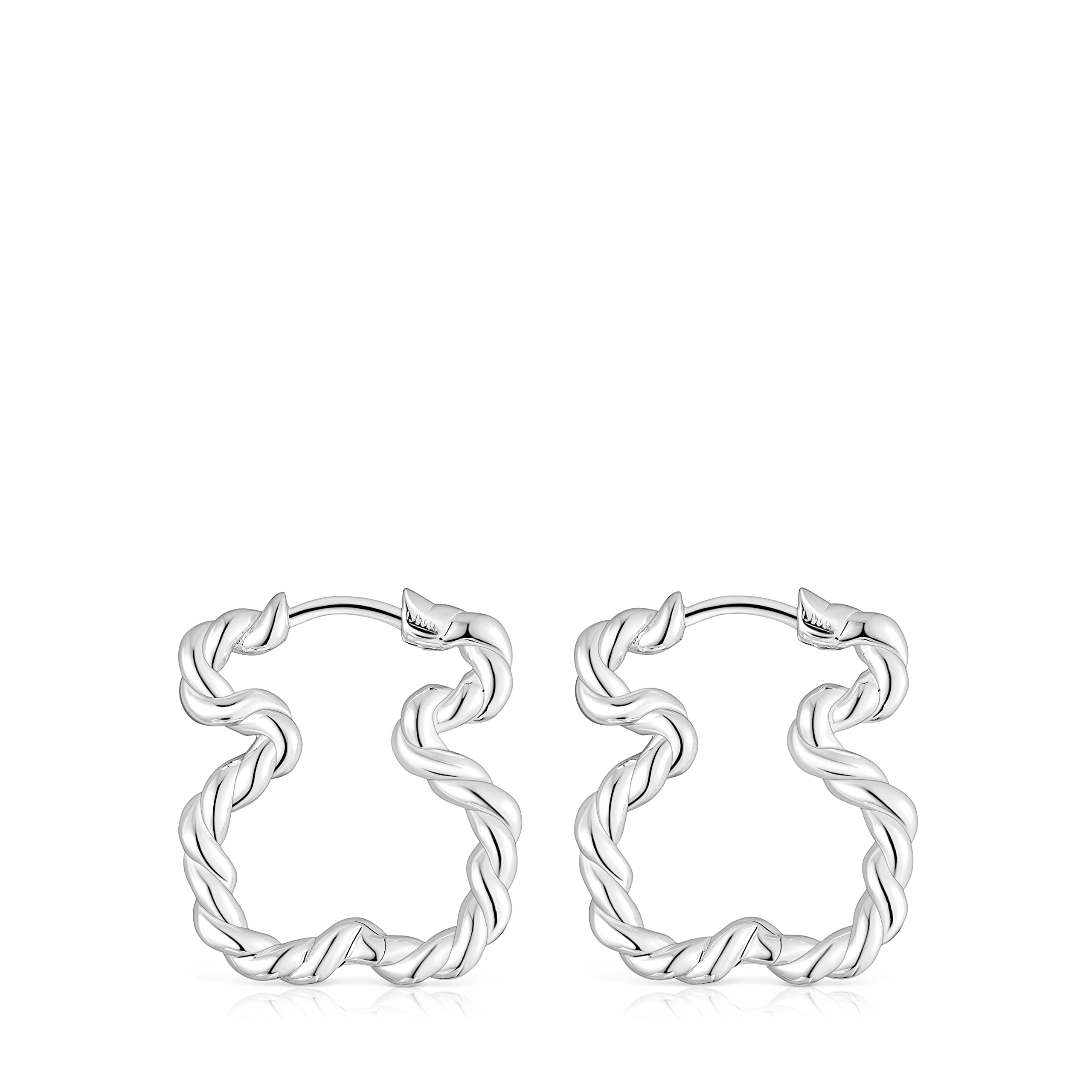 TOUS Pendientes con silueta oso Twisted