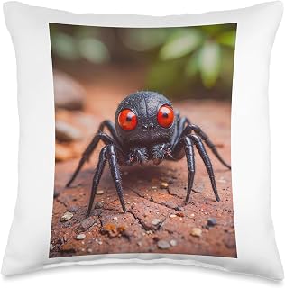 cute sweet Redback Spider australian animals wildlife Throw Pillow