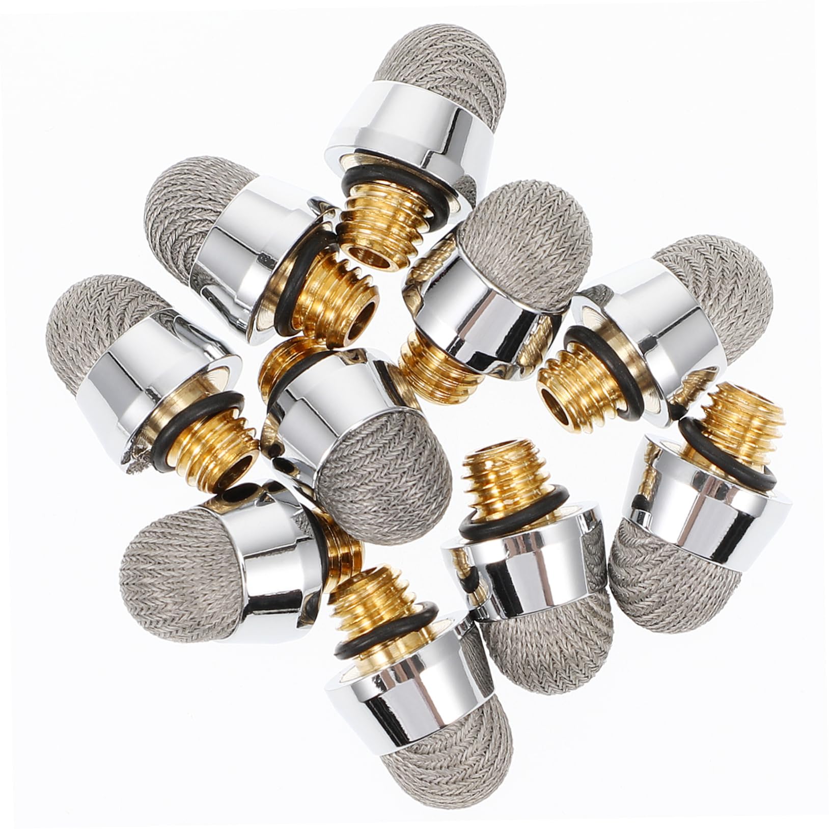 OSALADI 30 Pcs Touch Capacitive Tip Replacement Fiber Tips Touchscreen Stylus Tips Replacement Mesh Fabric Tips Replacement Tips for Stylus M5 Silver Fiber Cloth Head Earth Tones Touch Pen