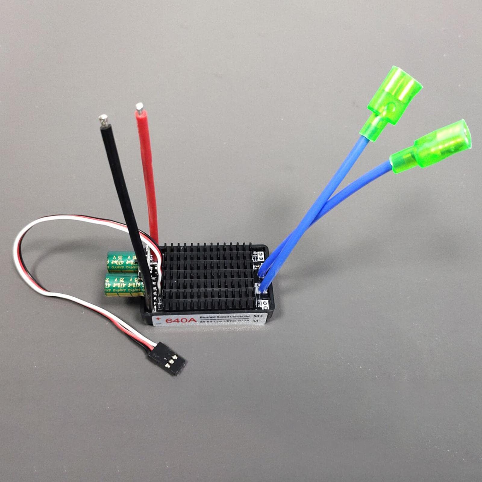 F Fityle RC Boat 12V-24V regolatore di velocità elettronico Motore Spazzolato 640A ESC - Spina T