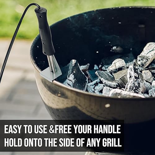 Miniatura 4 de Skyflame Arrancador de carbón eléctrico de 600 W - Encendedor de parrilla para parrilla al aire libre, ahumador y chimenea, herramienta de arranque