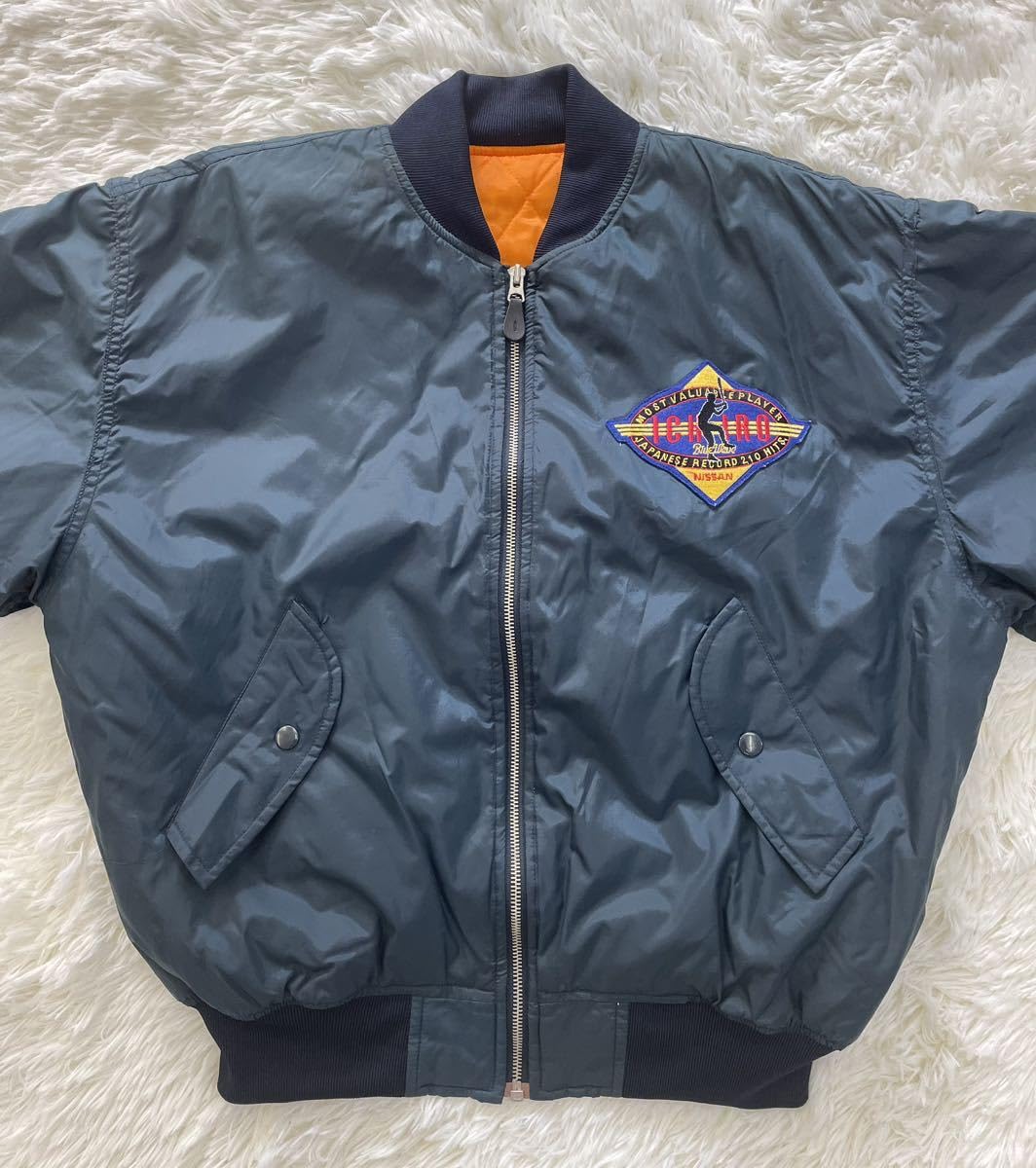 Amazon.co.jp: レア 90s ICHIRO イチロー 210安打 記念ジャケット MA-1