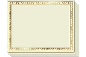 Sweetzer & Orange Premium Gold Certificate Paper Set: 50x 180gsm Award Certificates...