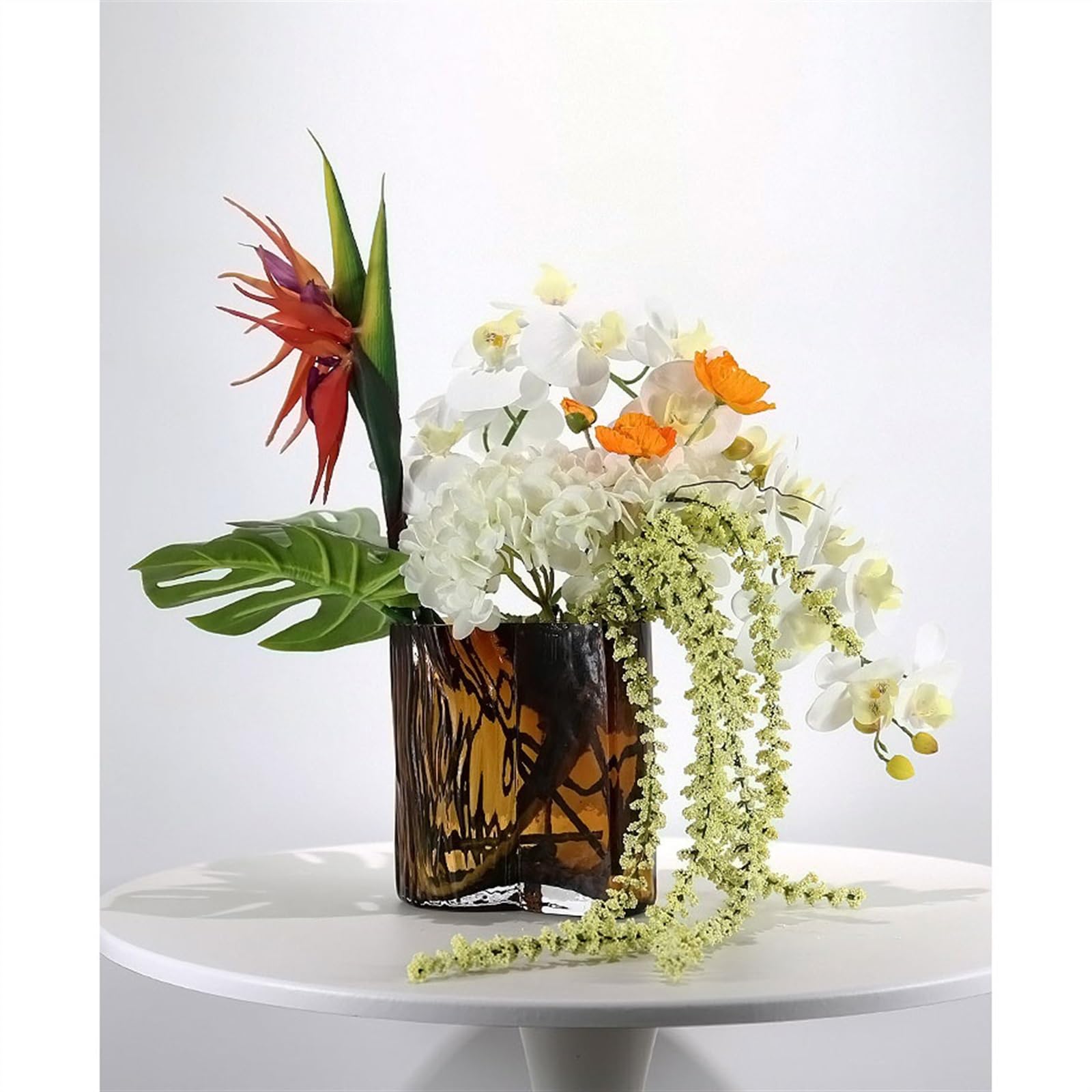 FUHAI-666 Künstliche Blumen Villa Hotel Hochwertige weiche Dekorationen Moderne Simulation Blumenarrangements Tisch Couchtisch Mittelstücke