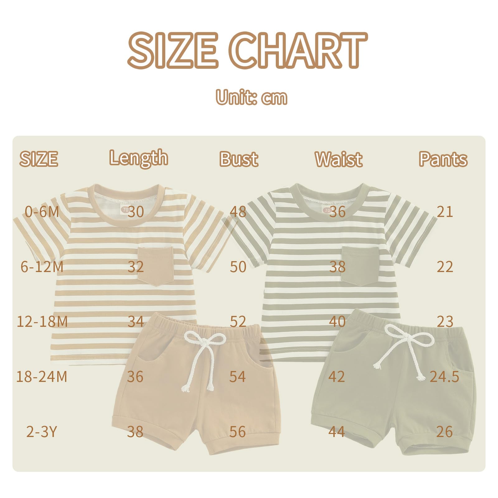 Ensemble Vêtement Bébé Garçon Casual Manches Courtes T-Shirt Tops et Rayé + Pantalon Jogger Short 2 Pièces Ensemble de Survêtement