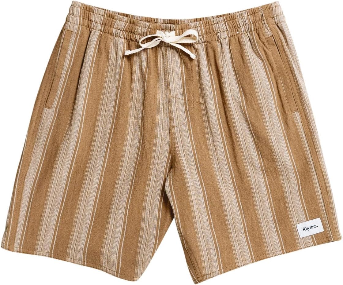 RHYTHM Jacquard Stripe Jam Shorts - Sand
