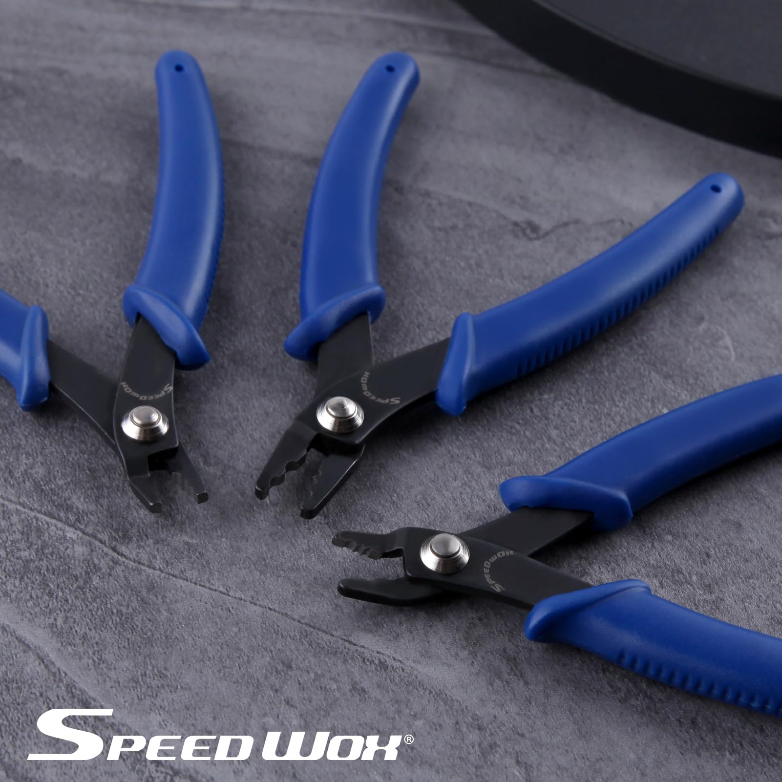 SPEEDWOX Pinza crimpatrice per perline Strumento per la creazione di gioielli da 5 pollici Mini pinze di precisione standard con testa dritta a molla multiuso gioielli fai da te perline Hobby