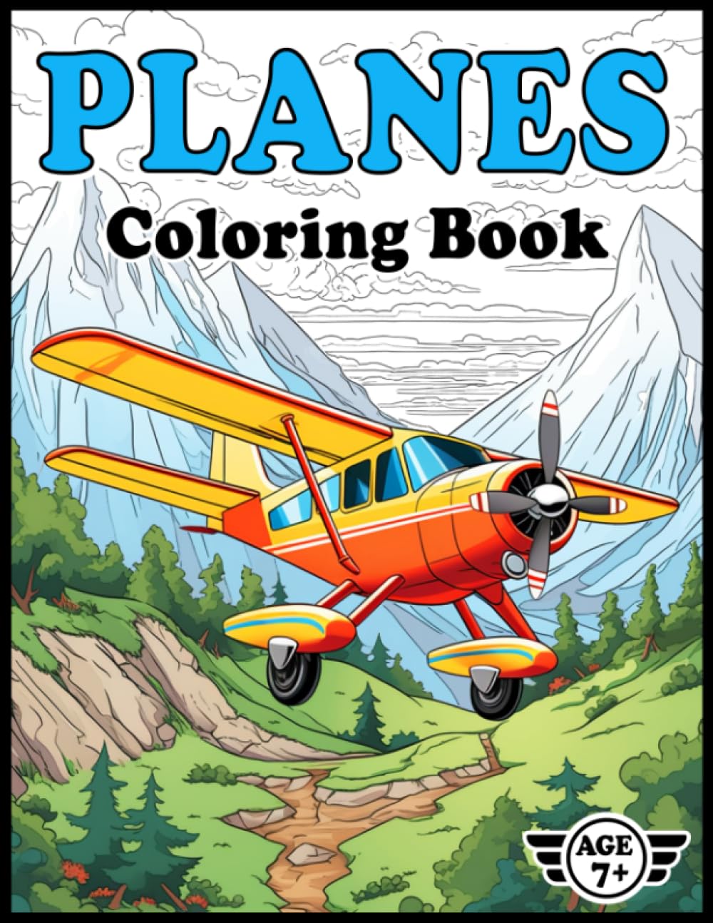 Planes Coloring Book: An Uplifting Variety of Planes in a Diverse Range of Styles and Stunning Settings including Commercial Aircraft, Private Jets, ... (Cars, Trains, Ships & Planes Coloring Books)