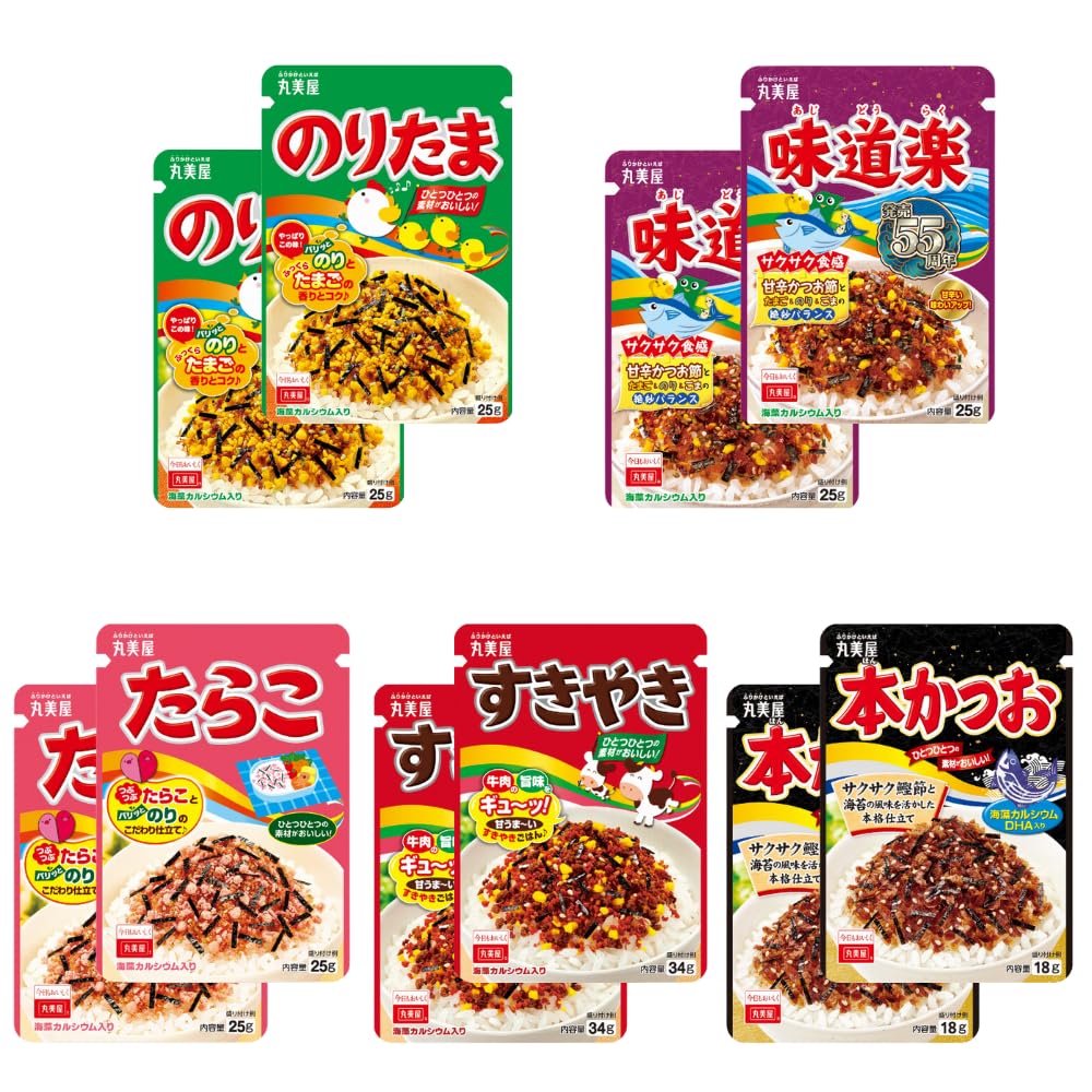 Amazon.co.jp: 丸美屋 人気ふりかけ 詰め合わせ 5種アソートセット