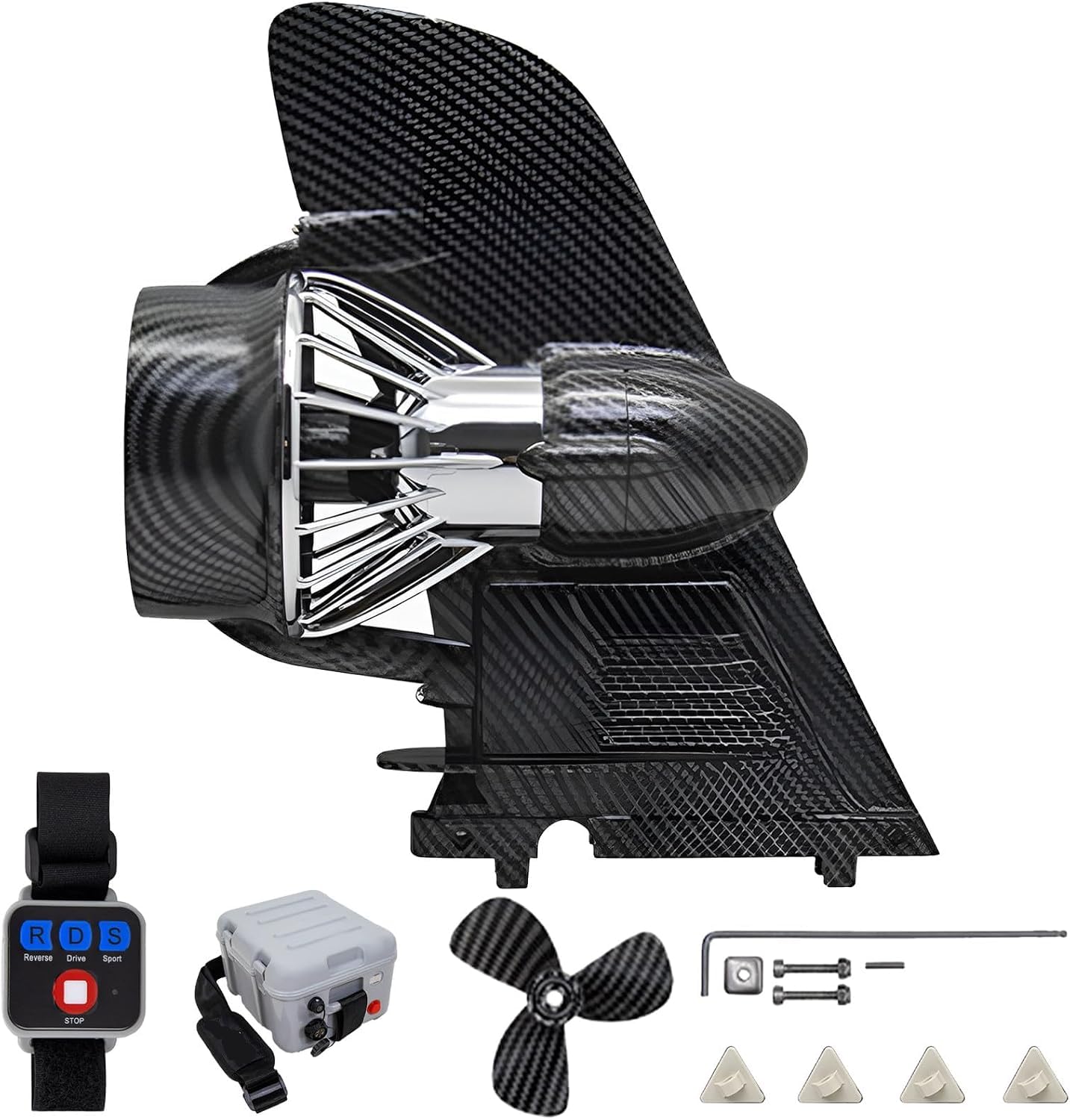 Aleta eléctrica para la tabla del SUP, emitedor submarino de 160W con control remoto, motor recargable alimentado por batería para la paleta de pie, dispositivo portátil de la asistencia de la tabla d