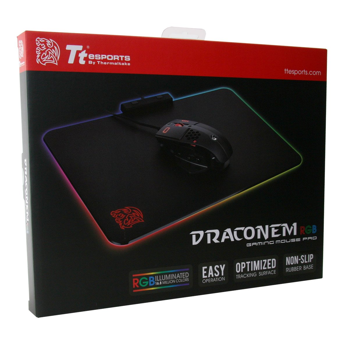 Tt eSPORTS Draconem podkładka pod mysz RGB MP-DCM-RGBHMS-01