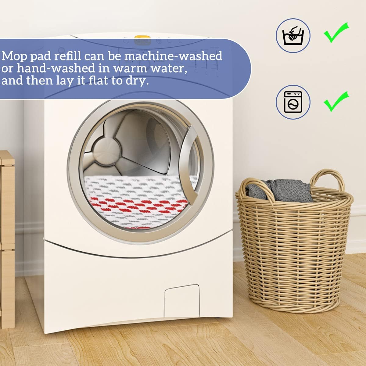 Diteje 5Pcs Washable Replacement Spray Mop Pads Refill Compatible with ProMist MAX Mop : Health & Household