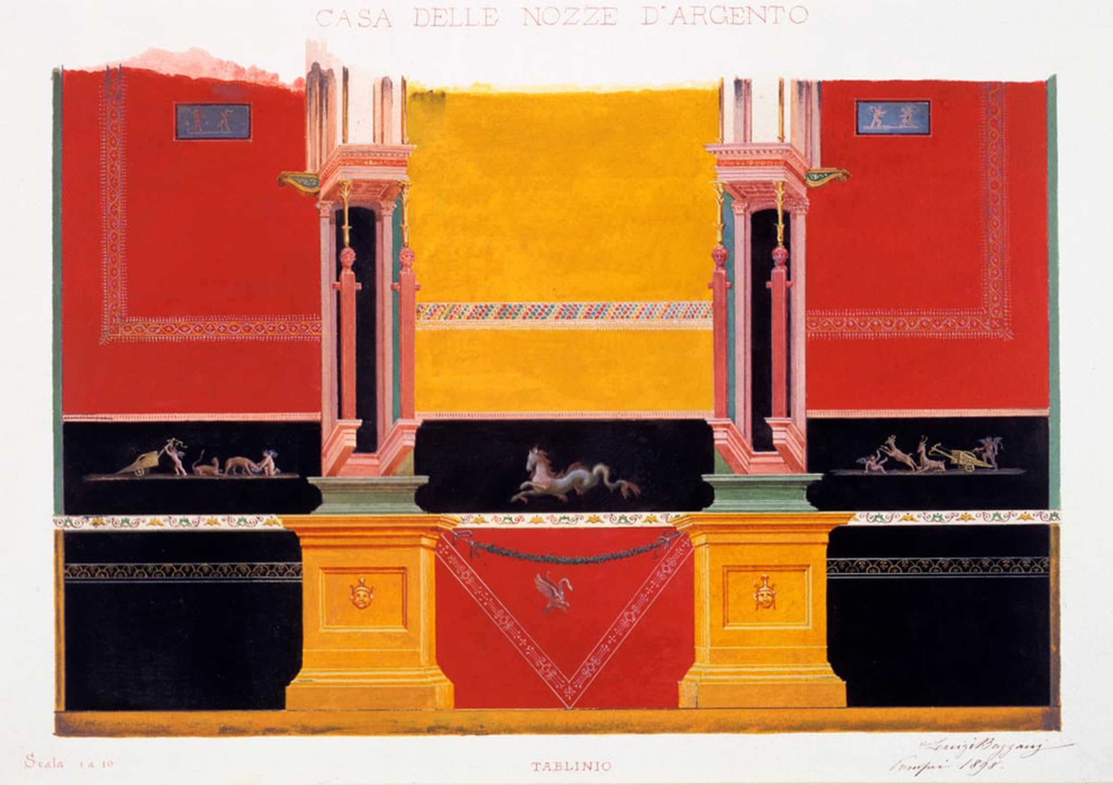Tableaux Décorations Murales Noces d'Argent Pompéi par Bazzani 60x90cm