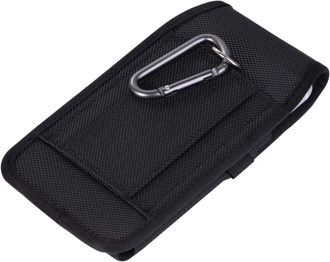 Nylon Cell Phone Holster Belt Case Pouch Holder Magnetic Cover for Samsung Galaxy A15 A36 A35 A56 A55 S25+ S24 Ultra S24 FE S23 FE/Plus, iPhone 15 14 13 Pro Max, Moto G Stylus 2024 2025 Pixel 9 Pro - Image 5