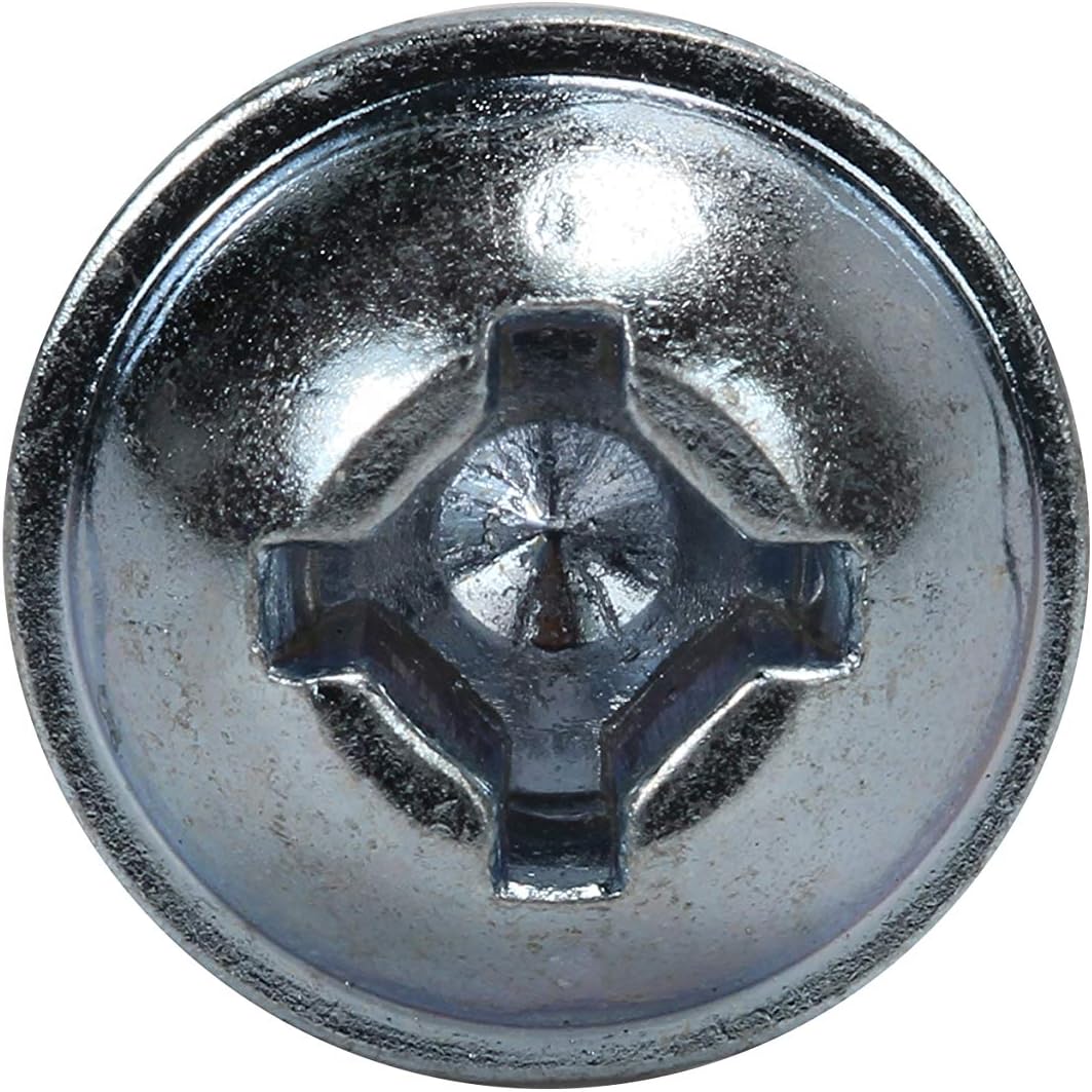 Rok Hardware #8 x 5/8" Coarse Thread Square Phillips Round Washer Head Type 17 Zinc Plated Wood Screws Zinc MDF (1000)