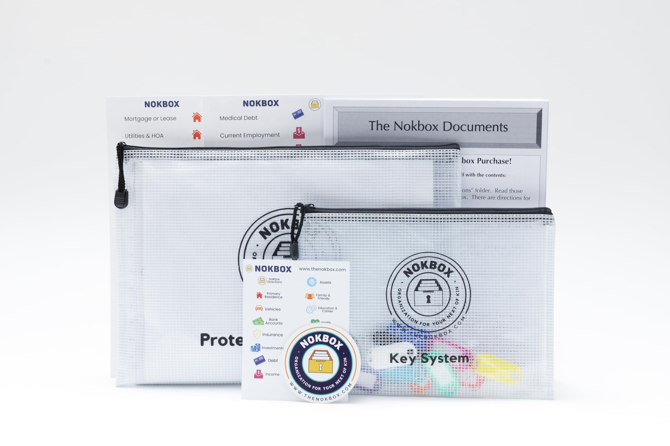 Nokbox Lite: Estate and Personal File Organization Kit with Instruction Worksheets for Complete Filing.