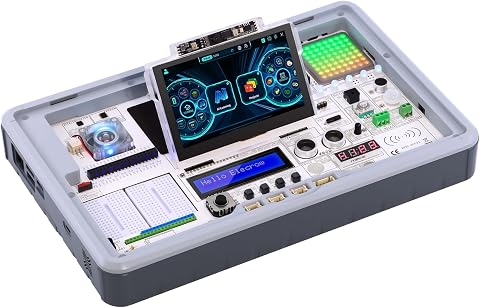 ELECROW Raspberry Pi 5 Kit - Crowpi3 AI Learning and Development Station with 4.