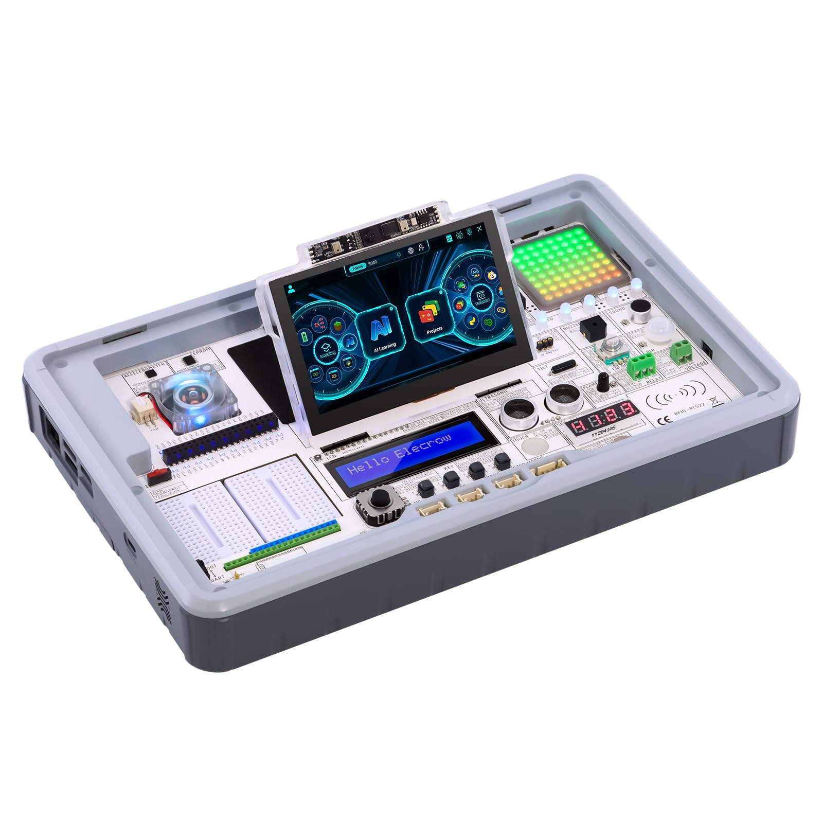 Amazon.co.jp: ELECROW CrowPi3 AI学習キット Raspberry Pi 5用
