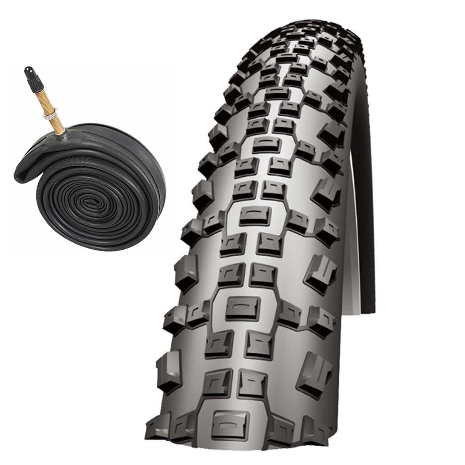 Schwalbe Rapid Rob 26" x 2.10 Mountain Bike Tyre with Presta Inner Tube