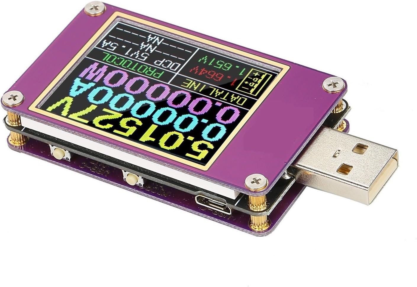 USB電圧電流計 USB テスターデジタル表示カラー画面電流電圧容量テスター高速充電プ​​ロトコル検出 シャープでシンプルな設計  Amazon.co.jp: USB チェッカー, 8A リップルスペクトラム USB テスター電圧電流計 QC5 PD3.1 PPS 高速充電プ​​  ロトコルトリガー容量モニター ...