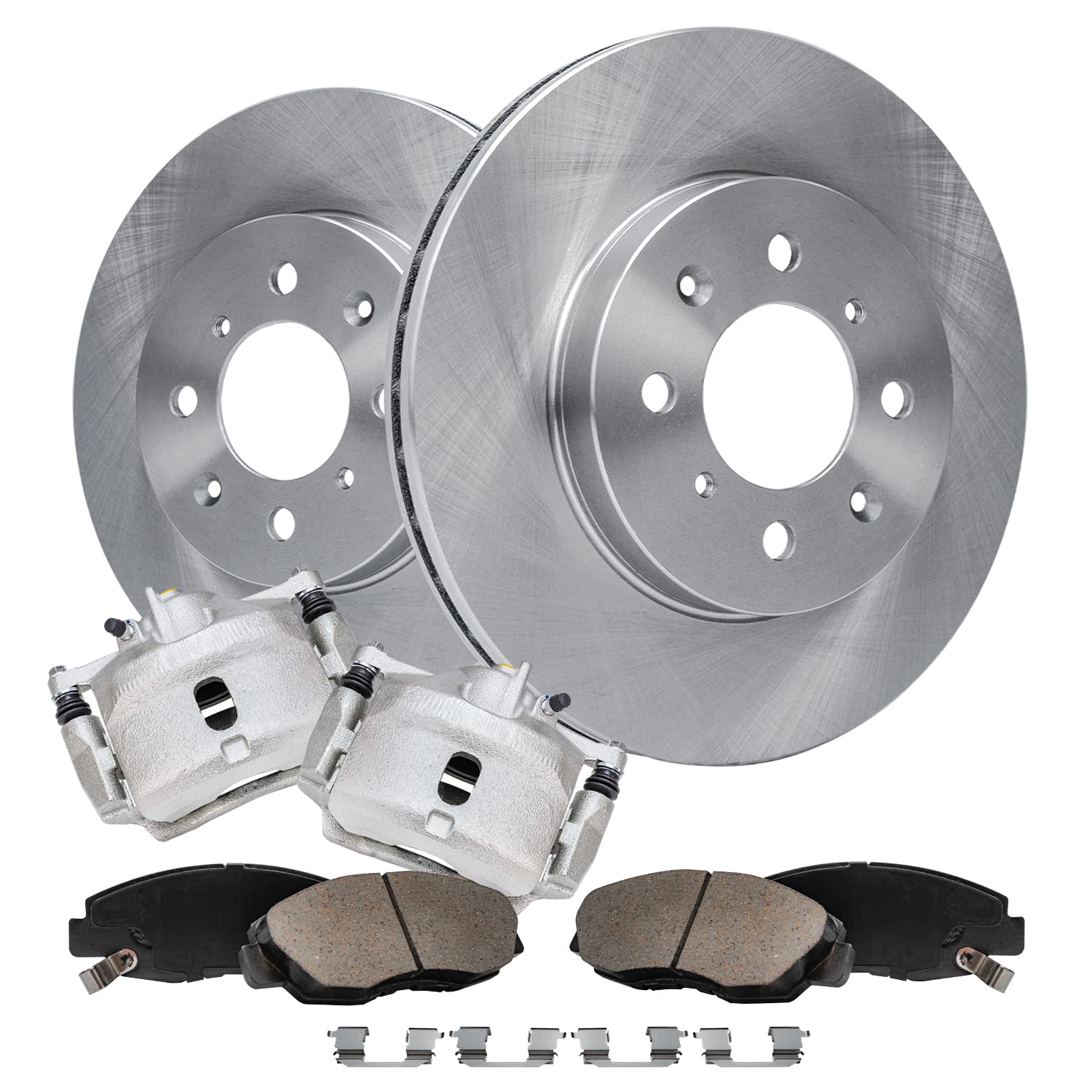 Detroit Axle - Front Brake Kit for 1996-2005 Honda Civic 2010-2014 Insight