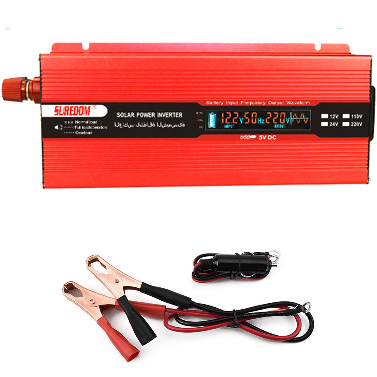 Convertisseur Solaire 1000W ondulateur 12V 24V vers 110V