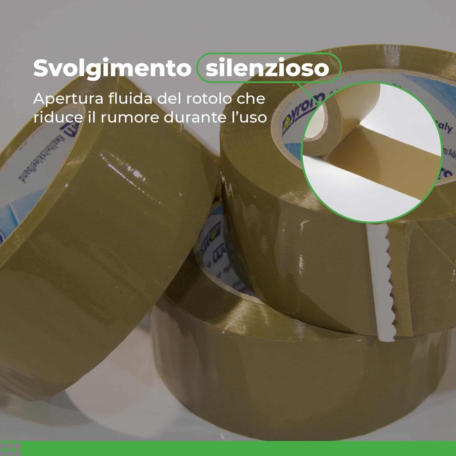 Nastro Adesivo Avana in PPL 50 mm x 66 m - Imballaggio e Chiusura Cartoni, Adesione Duratura per Spedizioni, Magazzino e Traslochi, 36 Rotoli